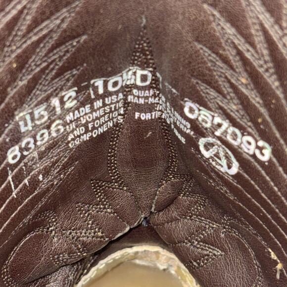 Acme Circle A cowboy boots SZ 10 1/2 D 4512 $$ main image 11